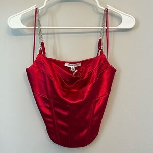 NWT Satin Corset Top